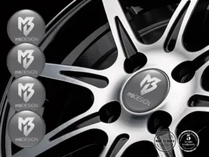 mbDESIGN Ruota Badges Stile Adesivi Epossidici Top